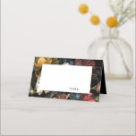 Dark Moody Romantic Floral Dutch Plaatskaartje<br><div class="desc">Pas de tekst "lijst"aan of schrap om lijstaantal en namen voor uw gebeurtenis te behandelen. De flessen zijn op de "buitenkant"ontwerplaag waar u de achtergrondkleur kunt ook veranderen.</div>