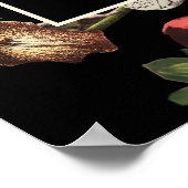 Dark Moody Romantic Floral Dutch Wedding Seating S Poster (Hoek)