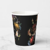 Dark Moody Romantic Floral Nederlands Vrijgezellen Papieren Bekers (Links)