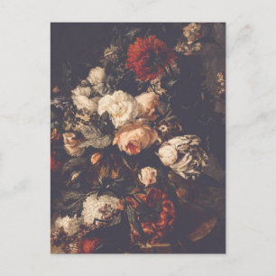 Dark Moody Romantische Bloemen Blank Briefkaart
