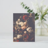 Dark Moody Romantische Bloemen Blank Briefkaart (Staand voorkant)