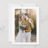 Dark Moody Romantische Bloemenbruiloft Save the Da Kaart (Achterkant)