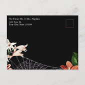 Dark Moody Verloving Aankondiging Aangepaste foto Briefkaart (Achterkant)