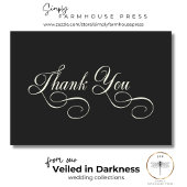 Dark Moody Victoriaans Moon & Sun Bruiloft Bedankkaart