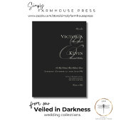 Dark Moody Victoriaans Moon & Sun Bruiloft Kaart