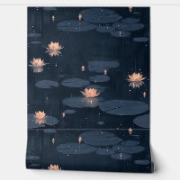 Dark Moody Water Lily Pond Natuur