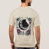 Dark Moon Garden – Mystical Gothic Night Art T-shirt (Achterkant)