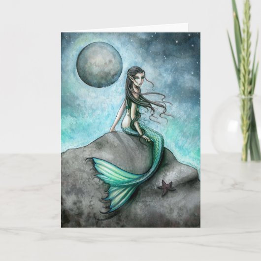 Dark Moon Mermaid Kaart beroemd gemaakt door Molly (Voorkant)