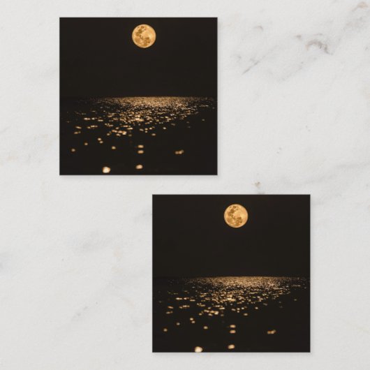 Dark Moon Vierkante Visitekaartje (Voorkant / Achterkant)