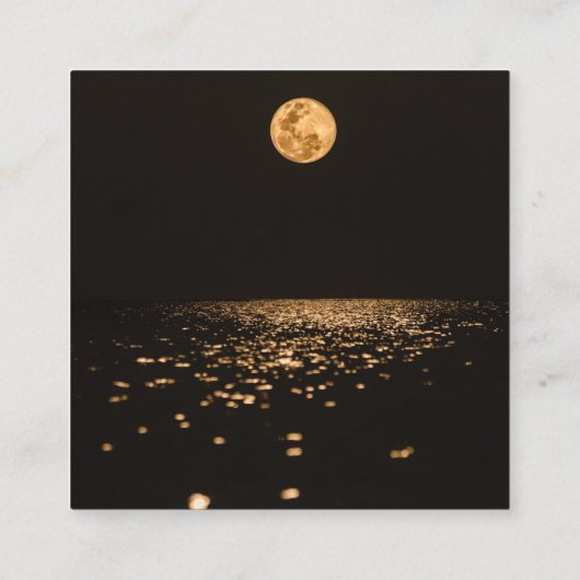 Dark Moon Vierkante Visitekaartje (Achterkant)