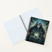 Dark Moon Witch Gepersonaliseerde Spell Notitieboek (Binnen)