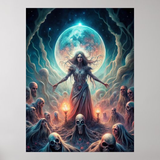 Dark Moon Witch - Spirit Calling Ritual Poster (Voorkant)