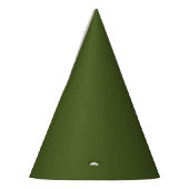 Dark Moss Green Party Pet Feesthoedjes (Links)