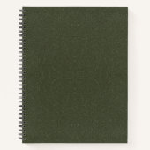 Dark Moss Green Spiral Sketchbook –  Notitieboek (Voorkant)