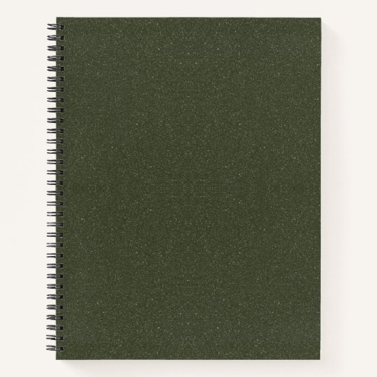 Dark Moss Green Spiral Sketchbook –  Notitieboek (Voorkant)