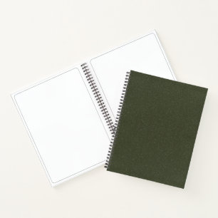 Dark Moss Green Spiral Sketchbook –  Notitieboek