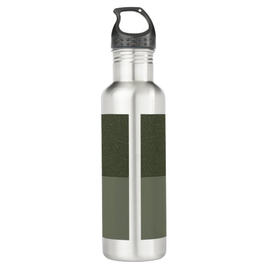 Dark Moss Split Panel aangepaste waterfles Waterfles (Achterkant)