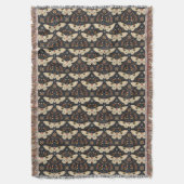 Dark Moth Witchy Boho Botanical Pattern Deken (Voorkant Verticaal)
