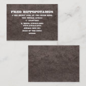 Dark Mud Visitekaartje (Voorkant / Achterkant)