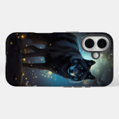 Dark Mysterious Black Wolf Case-Mate iPhone Case (Achterkant (horizontaal))