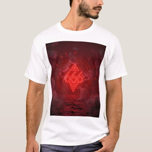 Dark Mystic Symbol Graphic T-shirt (Voorkant)