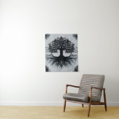 Dark Mystic Tree of Life Tapestry Wandkleed (In situ)