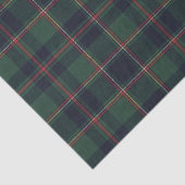 Dark Navy Blue Red Green Plaid Pattern Holiday Tissuepapier (Detail)
