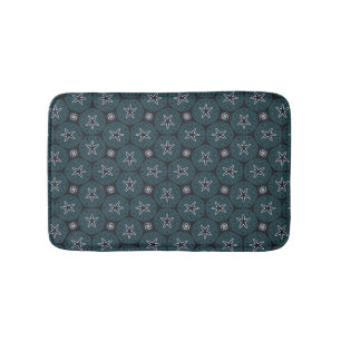 Dark Navy Denim Seaside Zand Dollar Boy's Room Badmat