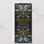 Dark Night Angel Halloween Party Invitation Kaart (Achterkant)