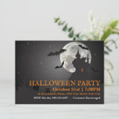 Dark Night Halloween Party Kaart (Staand voorkant)