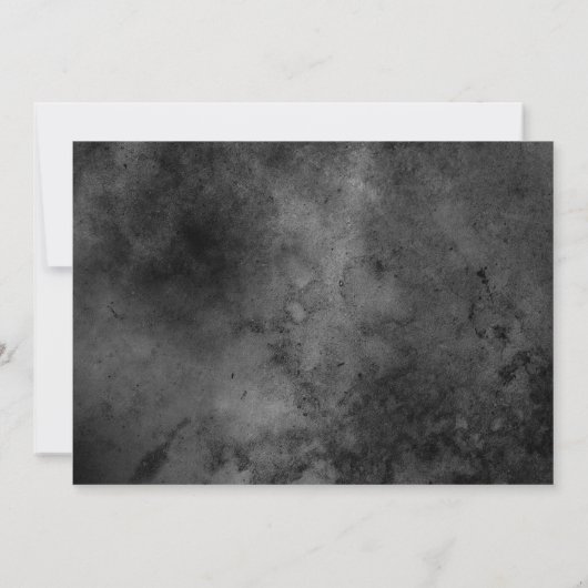 Dark Night Halloween Party Kaart (Achterkant)