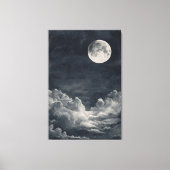 Dark Night Sky Canvas Afdruk (Voorkant)