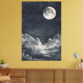 Dark Night Sky Canvas Afdruk (Insitu (Woonkamer))