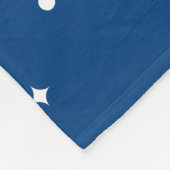 Dark Night Sky Sterren Patroon Fleece Deken (Hoek)