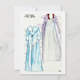 Dark Nights Linnen Papier Doll Modes voor Maggie Kaart
