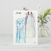 Dark Nights Linnen Papier Doll Modes voor Maggie Kaart (Staand voorkant)