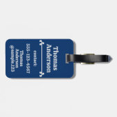 Dark Ocean at Night Colors Bagagelabel (Achterkant horizontaal)