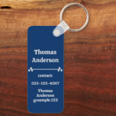 Dark Ocean at Night Colors Sleutelhanger (Achterkant)