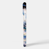 Dark Ocean Wave Aesthetic Phone Case Blue (Achterkant / Links)