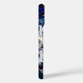 Dark Ocean Wave Aesthetic Phone Case Blue (Achterkant / Rechts)