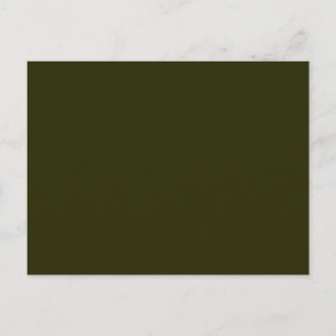 DARK OLIVE GREEN (effen kleur) ~ Briefkaart