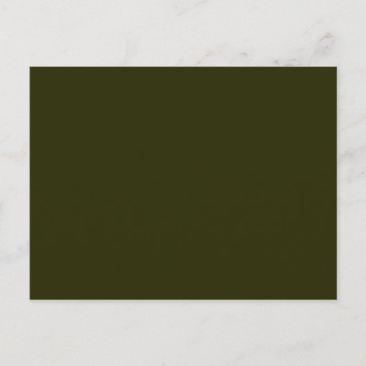 DARK OLIVE GREEN (effen kleur) ~ Briefkaart (Voorkant)