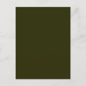 DARK OLIVE GREEN (effen kleur) ~ Briefkaart (Voorkant)