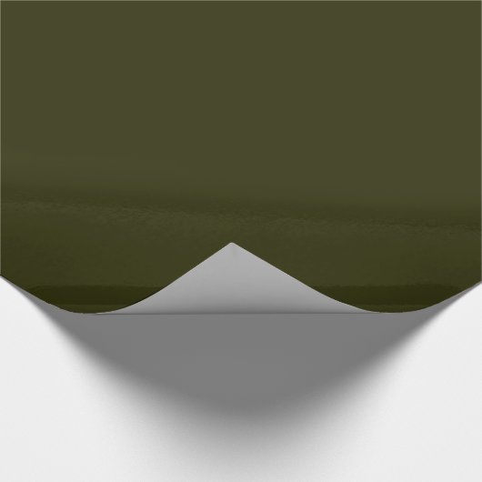 DARK OLIVE GREEN (effen kleur) ~ Cadeaupapier (Hoek)