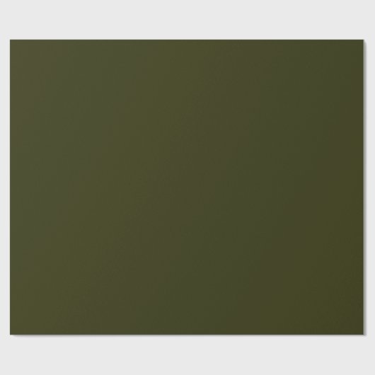 DARK OLIVE GREEN (effen kleur) ~ Cadeaupapier (Vlak)