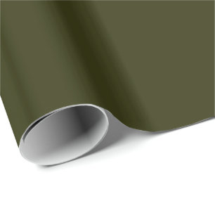 DARK OLIVE GREEN (effen kleur) ~ Cadeaupapier