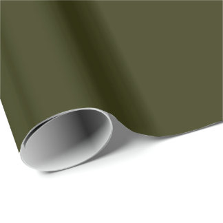 DARK OLIVE GREEN (effen kleur) ~ Cadeaupapier