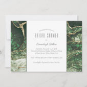 Dark Olive Green Emerald Edelsteen Vrijgezellenfee Kaart (Voorkant)