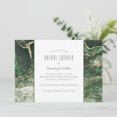 Dark Olive Green Emerald Edelsteen Vrijgezellenfee Kaart (Staand voorkant)