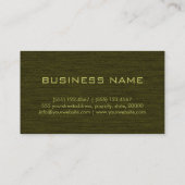 Dark Olive Professioneel Visitekaartje (Achterkant)